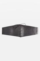 Topshop Lace Up Crocodile Design Corset Belt