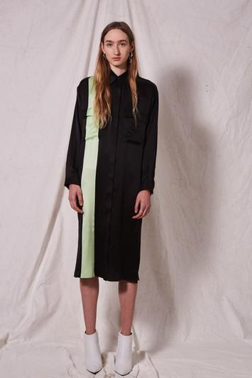 Topshop *silk Stripe Dress By Boutique