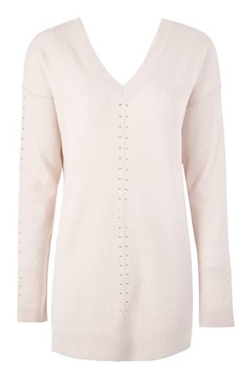 Topshop Knitted V-neck Jumper
