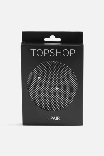 Topshop Diamante Fishnet Tights