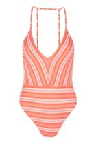 Topshop *plunge Swimsuit By Mink Pink