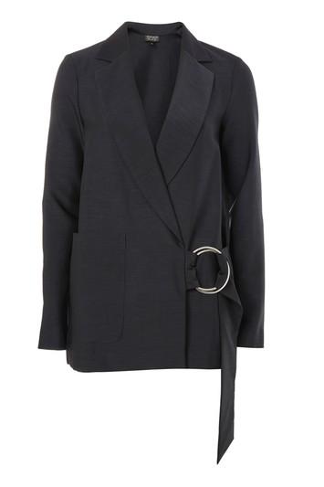 Topshop Petite Ring Belt Blazer Dress