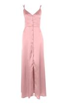 Topshop *satin Button Down Maxi Dress By Oh My Love