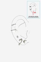 Topshop Moon & Chain Earrings Multipack