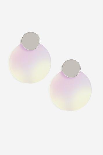 Topshop *stud And Disc Drop Earrings