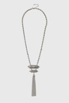 Topshop Ethnic Style Long Tassel Necklace