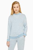 Topshop Blue Super Soft Sweatshirt