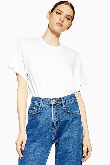 Topshop *white T-shirt By Boutique