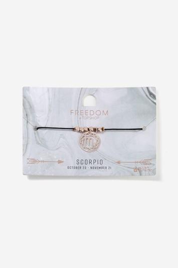 Topshop Scorpio Horoscope Fili Disc Bracelet