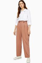 Topshop Utility Straight Leg Trousers