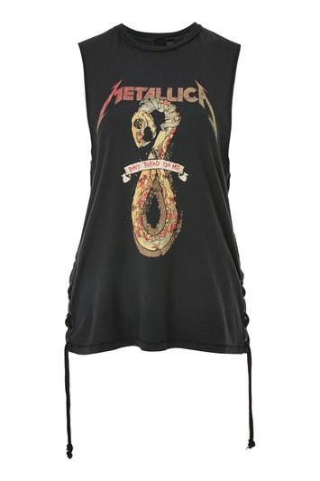 Topshop Metallica Lace Tank