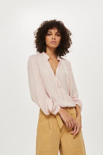 Topshop Self-jacquard Gypsy Blouse