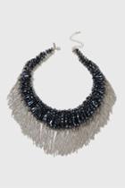 Topshop Mega Beaded And Tassel Collar Necklace