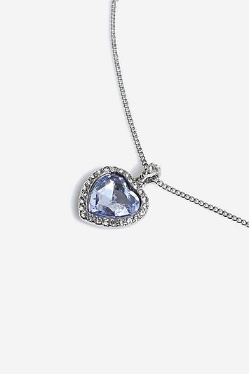 Skinny Dip *stone Heart Ditsy Necklace