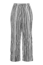 Topshop Petite Stripe Pleat Trousers