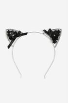 Topshop *halloween Lace Up Cat Ear Headband