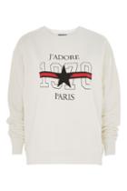 Topshop Petite J'adore Logo Sweatshirt