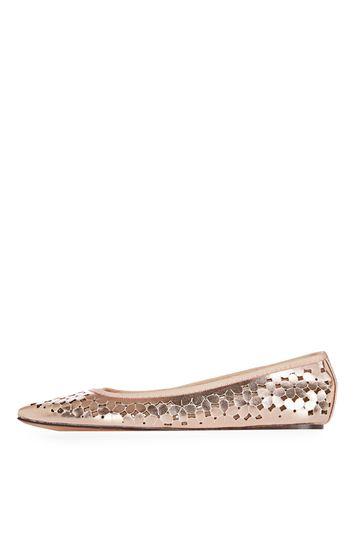 Topshop Vivo Lasercut Flower Shoes