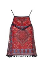 Topshop Hankerchief Print Cami By Band Of Gypsies
