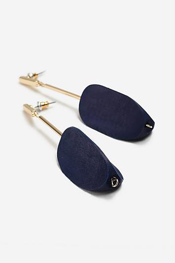 Topshop *wooden Shape Drop Earrings