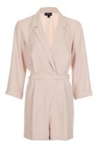 Topshop Tall Tailored Wrap Playsuit