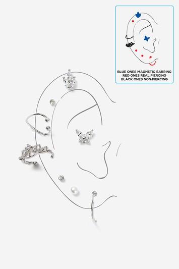 Topshop Tiara Magnet Earring Pack