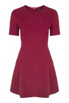 Topshop Seamed Skater Dress