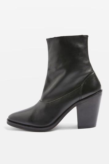 Topshop May 2 Leather Ankle Boots