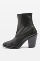 Topshop May 2 Leather Ankle Boots