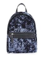 Topshop Mini Velvet Backpack