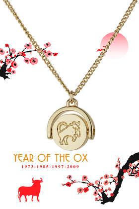 Topshop Year Of The Ox Ditsy Necklace