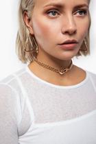 Topshop *pave Nut Choker Necklace