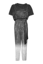 Topshop Metallic Batwing Jumpsuit