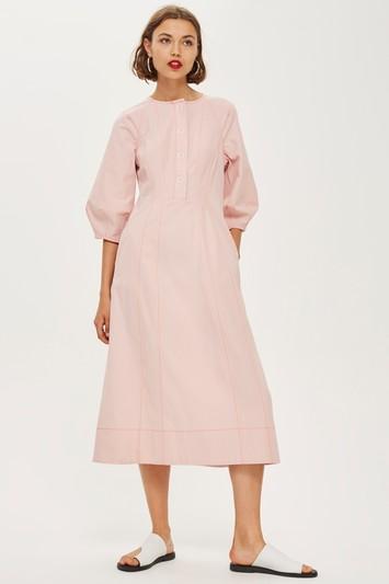 Topshop *button Front Dress By Boutique