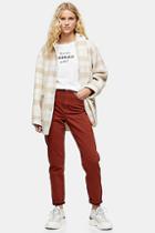 Topshop Rust Mom Jeans