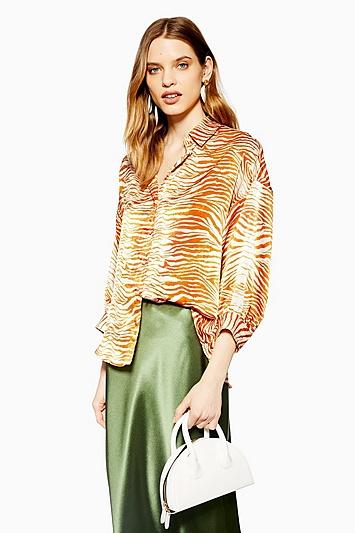 Topshop Zebra Print Shirt
