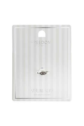 Topshop Sterling Silver Link Ring