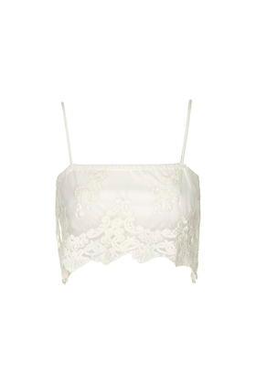 Topshop Lace Festival Crop Cami By Band Of Gypsies