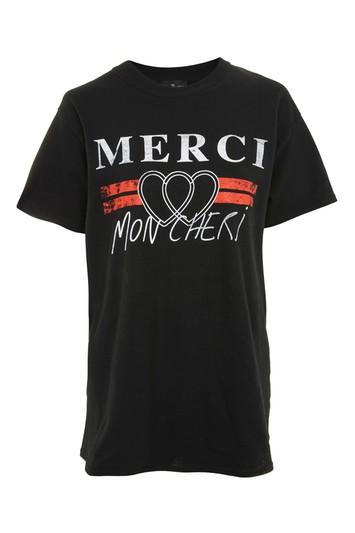 Topshop Tall 'merci' Graphic T-shirt