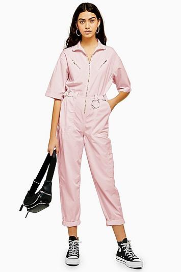 Topshop Side Tab Utility Boiler Suit
