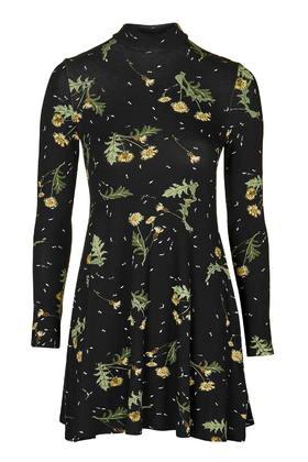 Topshop Petite Dandelion Print Dress
