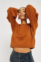 Topshop Pleated Blouson Sleeve Sweater