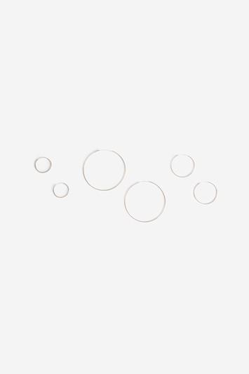 Topshop Three Pack Sleeper Hoop Earrings