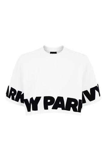 Topshop Logo Cropped Tee By Ivy Park
