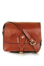 Topshop Osman Leather Vintage Crossbody Bag