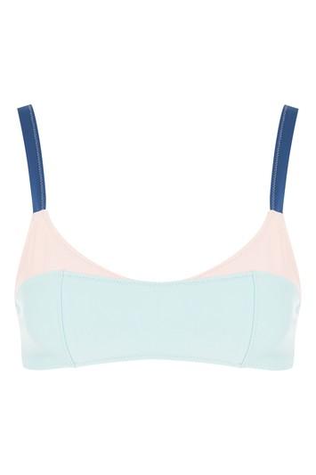 Topshop Colour Block Bikini Crop