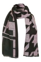 Topshop Geo Check Oversized Scarf