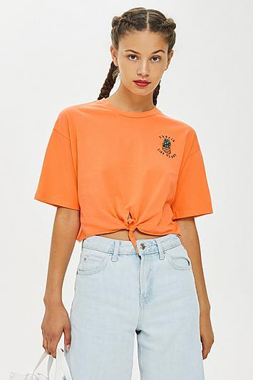 Topshop 'tropic Like It's Hot' Slogan T-shirt