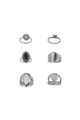 Topshop Rose Quartz Stone Ring
