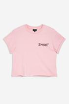 Topshop Petite Sweet Embroidered T-shirt